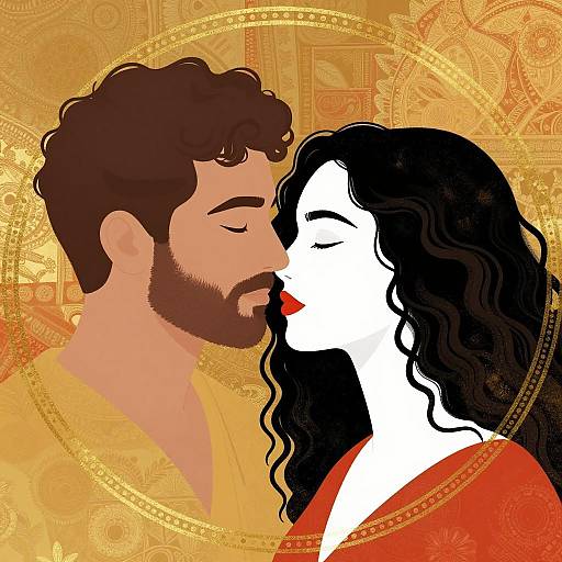 Intimate Portrait of Love and Color