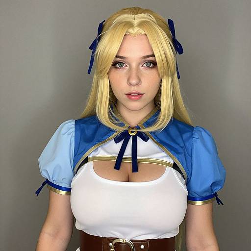 Realistic Lynn Minmay Cosplay Woman