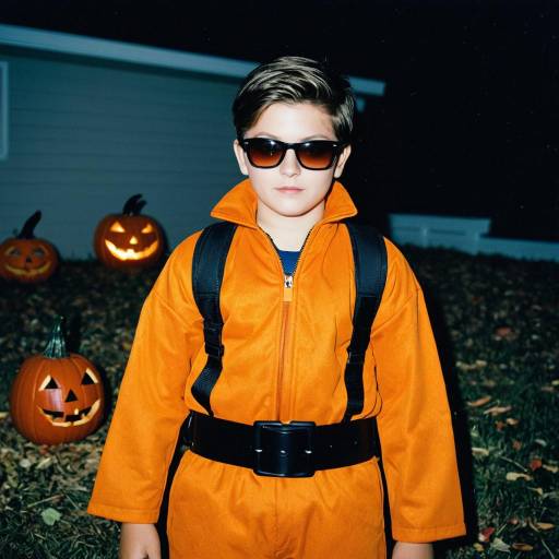 Stylish Man in Halloween Costume