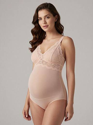 Fine Art Maternity Lingerie Portrait