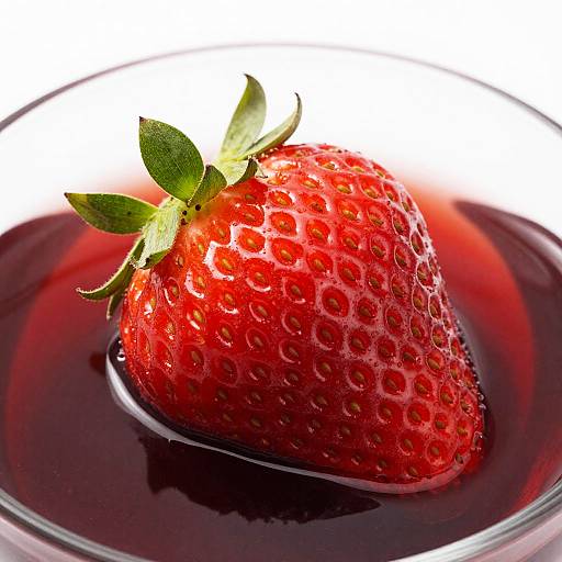 Vibrant Strawberry in Cherry Juice