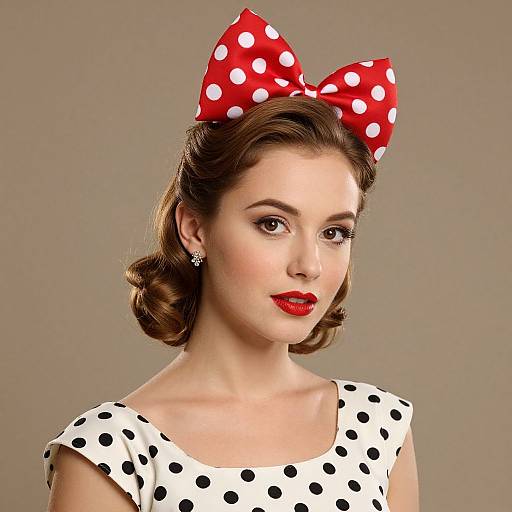 Vintage Pin-Up Woman Portrait