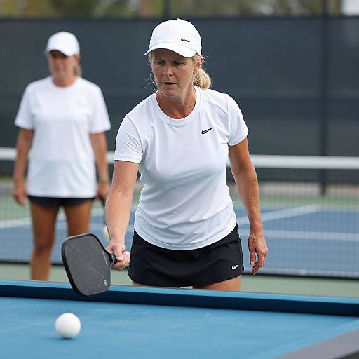 Realistic Woman in Pickleball Attire