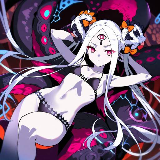 Illustration of Abigail williams (swimsuit foreigner) (first ascension) (fate), fate/grand order in the style of Taketora suzume