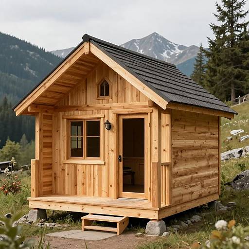 Rustic Mini Cabins for Mountain Homes