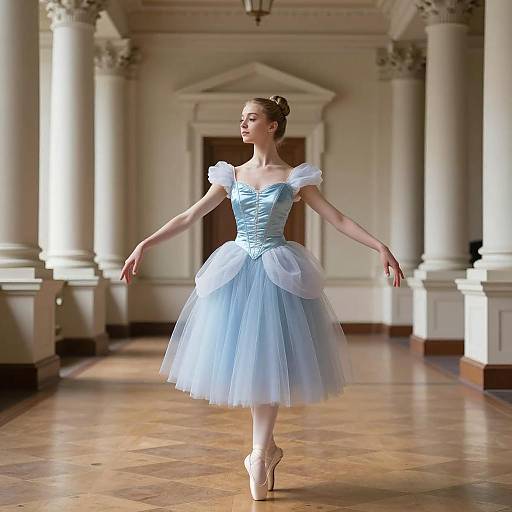 Ballet Dancer in Cinderella Costume