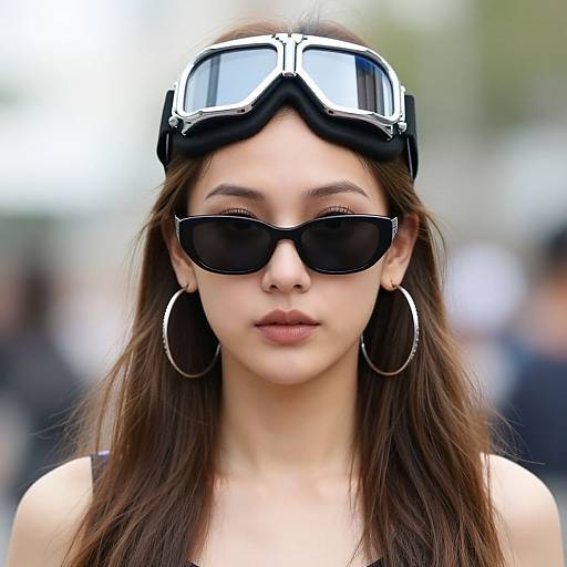 Photorealistic Pop Star Woman Portrait