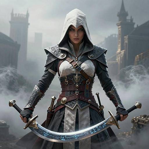 Hooded Assassin Cosplay Misty Portrait