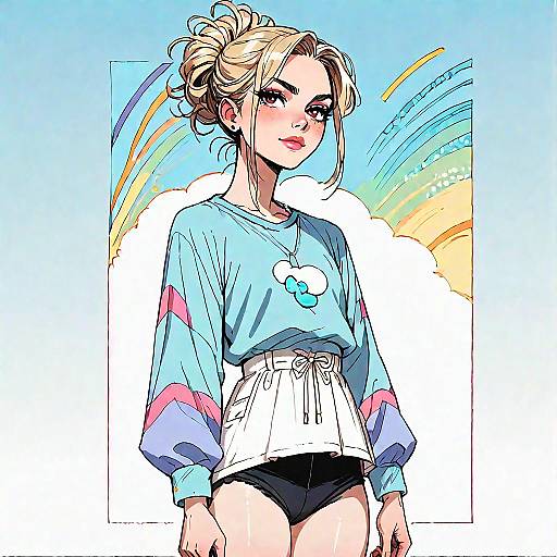 Sunny Blonde Anime Screencap P&S Style