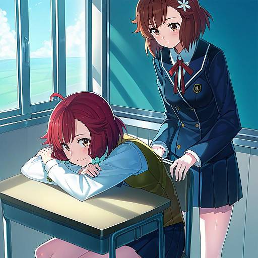 Illustration of Aoba tsugumi, kannagi in the style of Echj