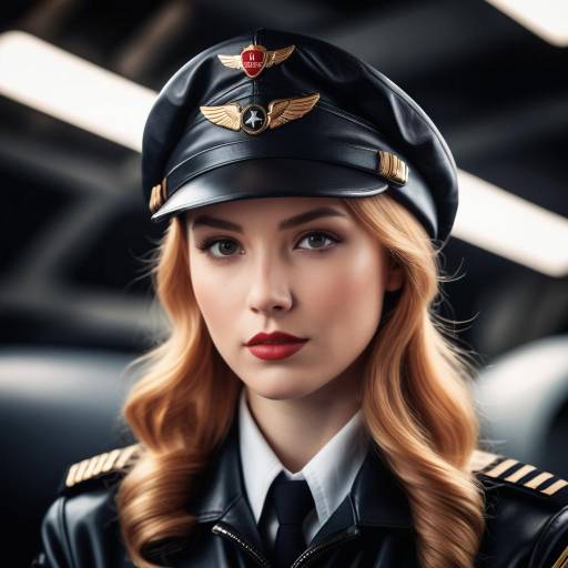 Cinematic Portrait of a Young Female Pilot Cinematic Portrait of a Young Female Pilot