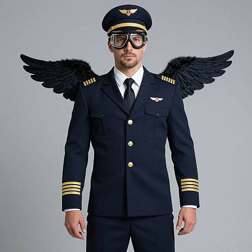 Adult Winged Pilot in Heritage Costume