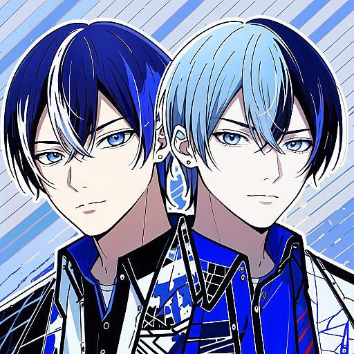 Illustration of Aoyagi touya, project sekai in the style of Kamisimo 90