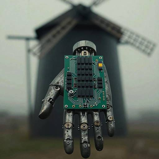 Circuit Board Hand at Moulin de la Galette