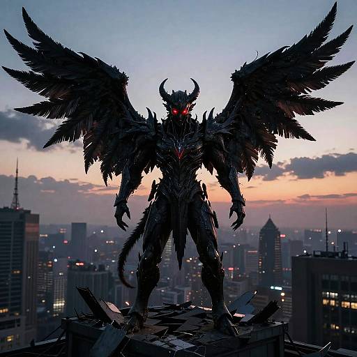 Dark Angel in Post-Apocalyptic World