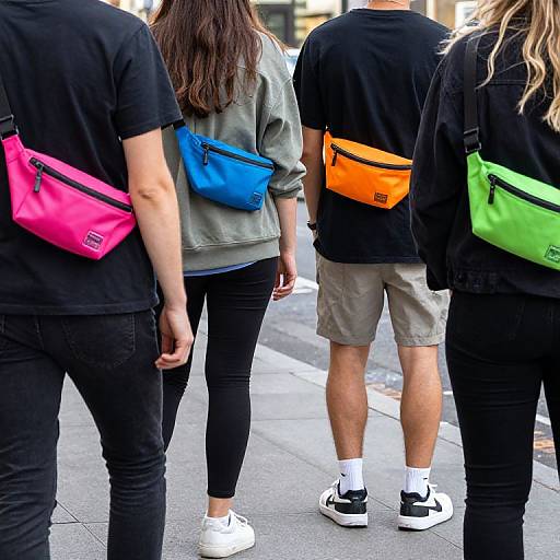 Vibrant Fanny Packs on City Streets
