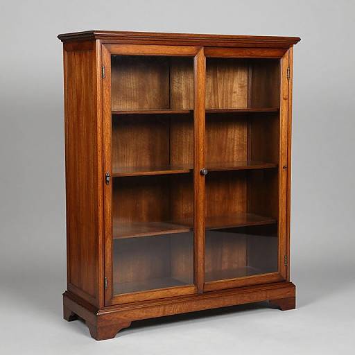 Antique Mahogany Glazed Bookcase