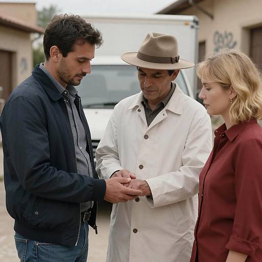 Outdoor Portrait of Three People Together
