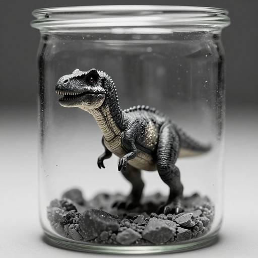 Saul Leiter Style Tiny Dinosaur Photo