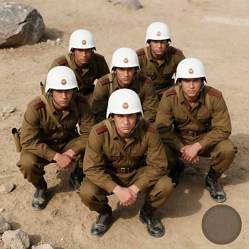 Soldiers in Action: Intense Battlefield Scene