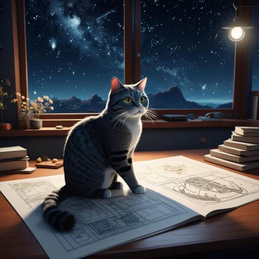 Smart Cat Drawing Space Plans in Fantasy Smart Cat Drawing Space Plans in Fantasy