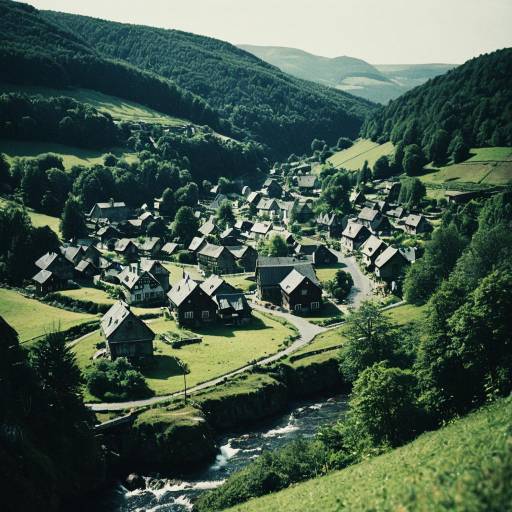 Idyllic Village in Verdant Valley