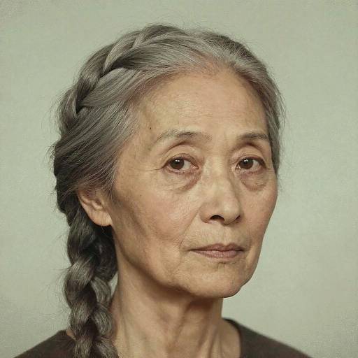 Elderly Woman in Modigliani Style