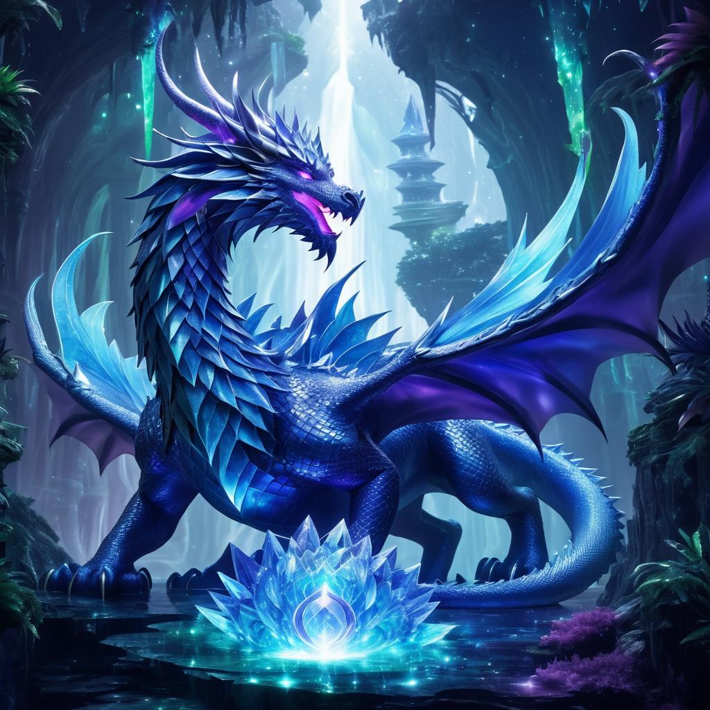 Crystalline Realm of Ancient Dragons