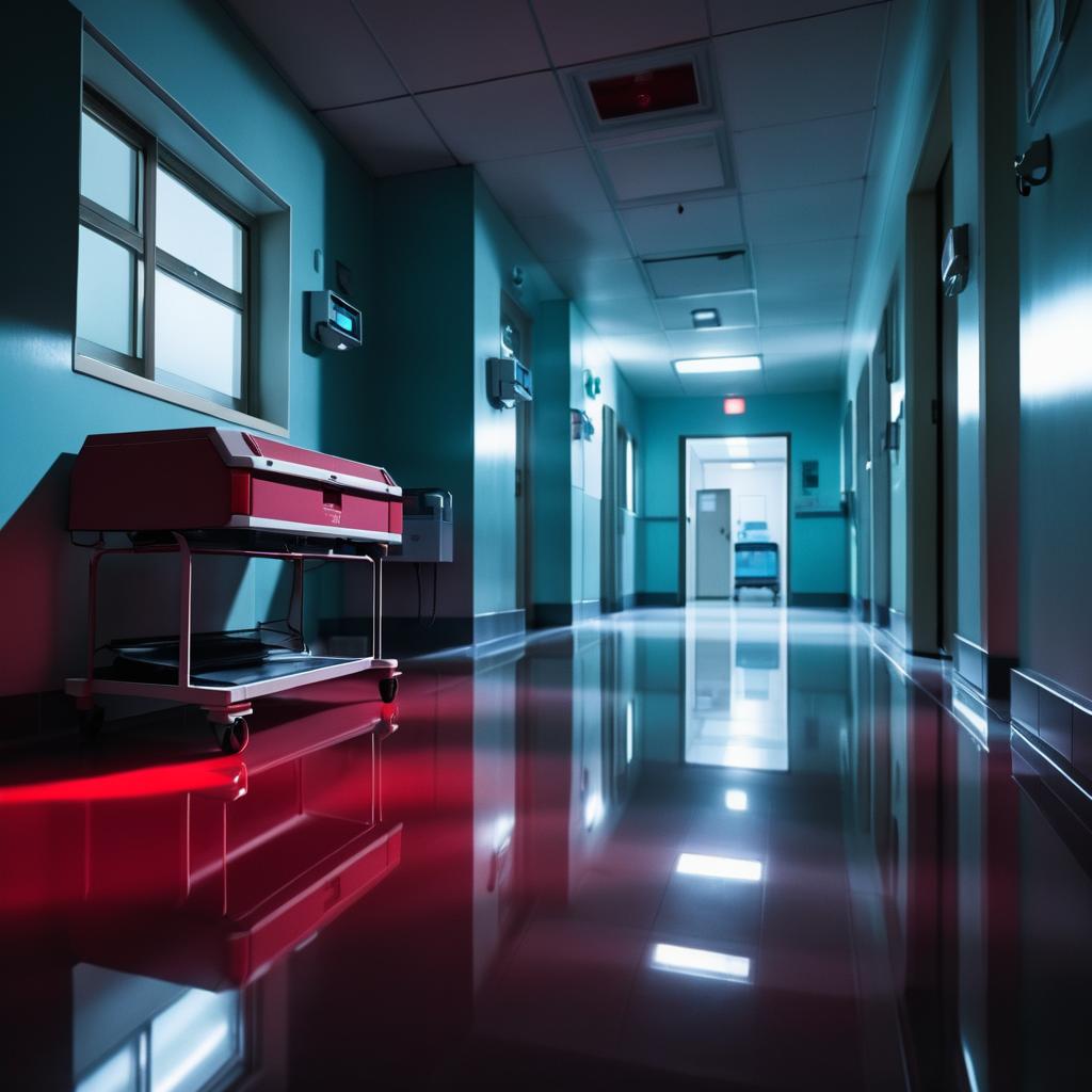 Mysterious Hospital Ward at Dawn