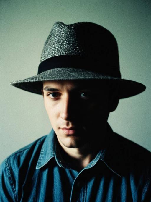 Dramatic Studio Portrait with Hat
