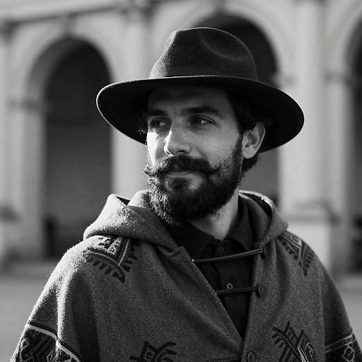 Portrait of a Bearded Man in Cloak