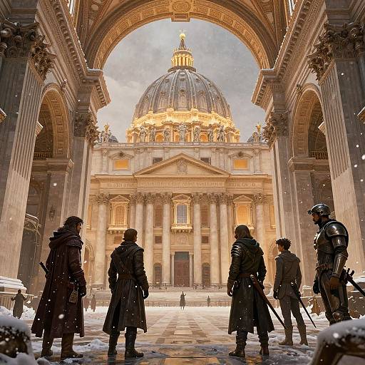 Hyperdetailed Ironforge Inside Basilica