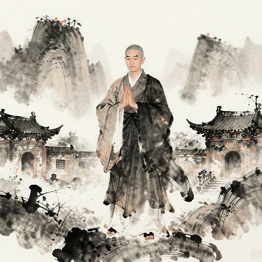 Serene Mountain Monk Discipline