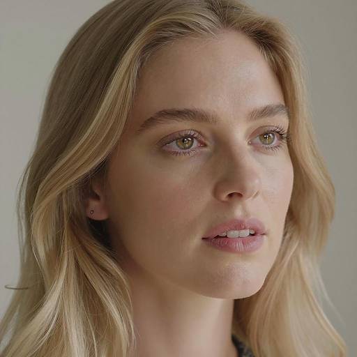 Close-Up Portrait of a Blonde Woman