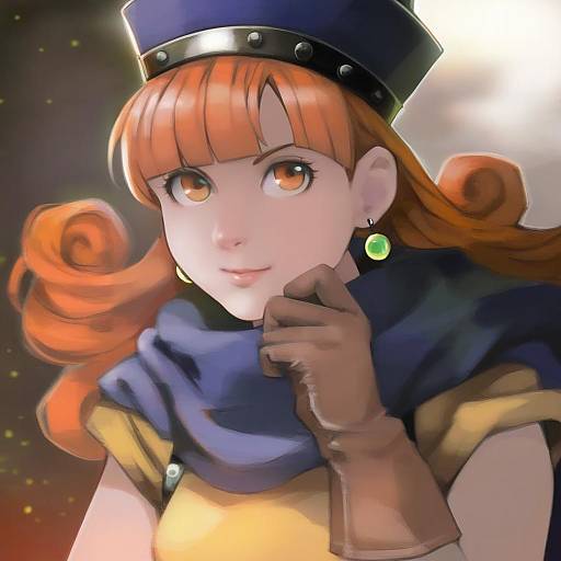 Illustration of Alena (dq4), dragon quest in the style of Kyuuba melo