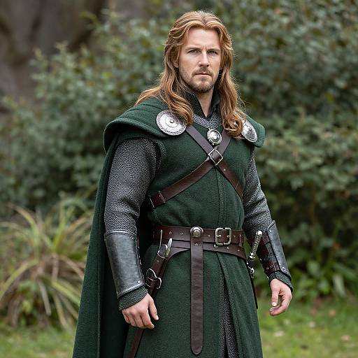 Realistic Aragorn Cosplay Outdoors