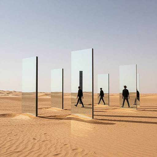 Infinite Reflections in Desert Mirrors