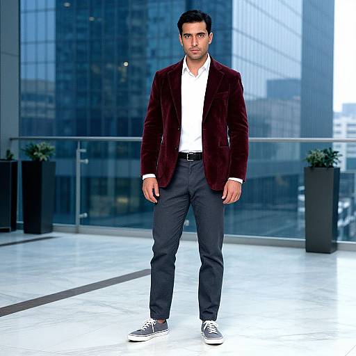 Confident Man in Stylish Urban Attire