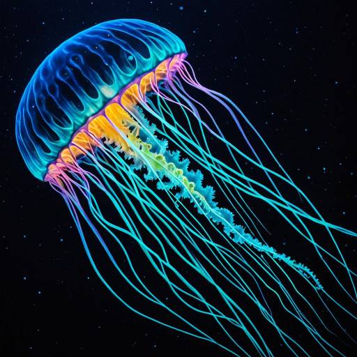 Bioluminescent Giant Sea Jelly
