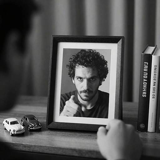 Intense Gaze: A Monochrome Portrait