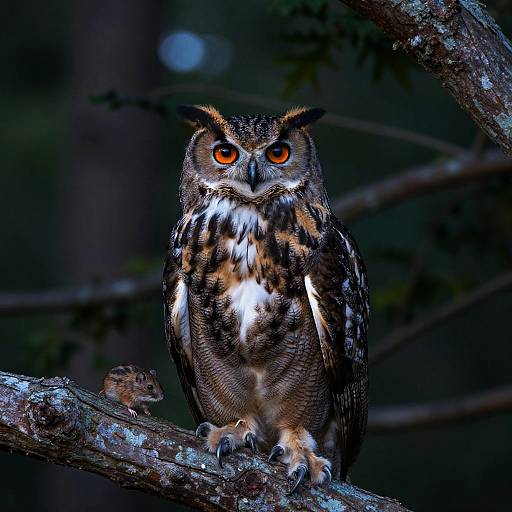 Proud Great Horned Owl at Twilight