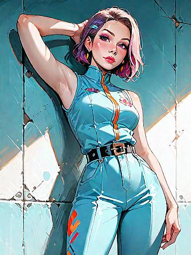 Cinematic Fashion: Burgundy Jumpsuit Showcase