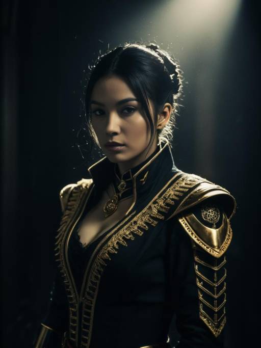 Woman in Atra Mixta Cosplay Costume