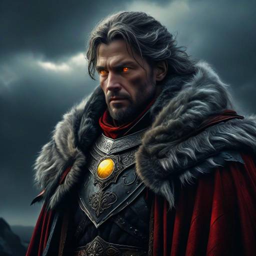 Fierce Medieval Fantasy Warrior King