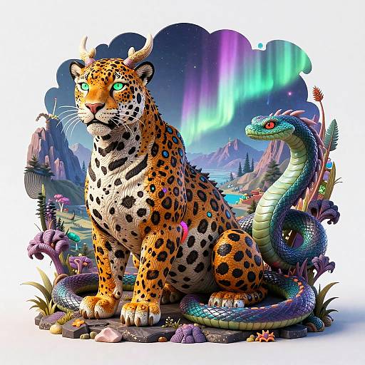 Fluorescent Alebrije Beast Design