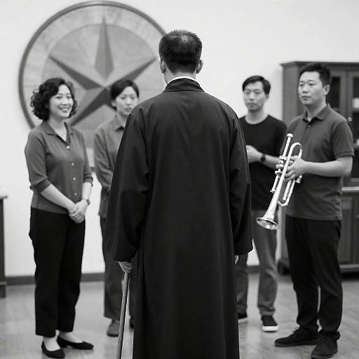 Mystery in Monochrome: Five Figures