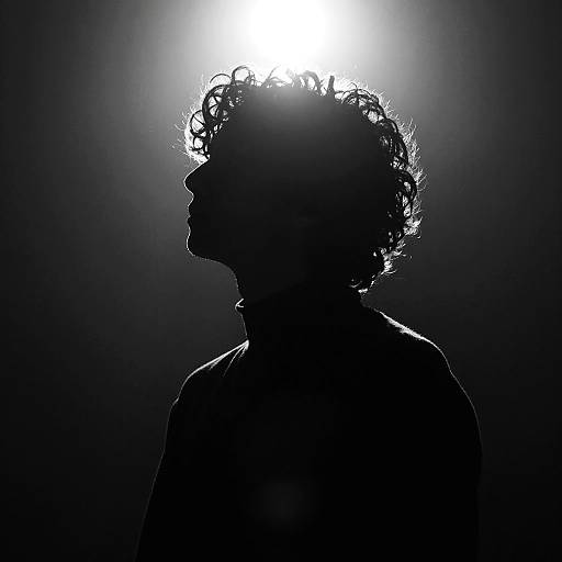 Dramatic Silhouette with Halo Light