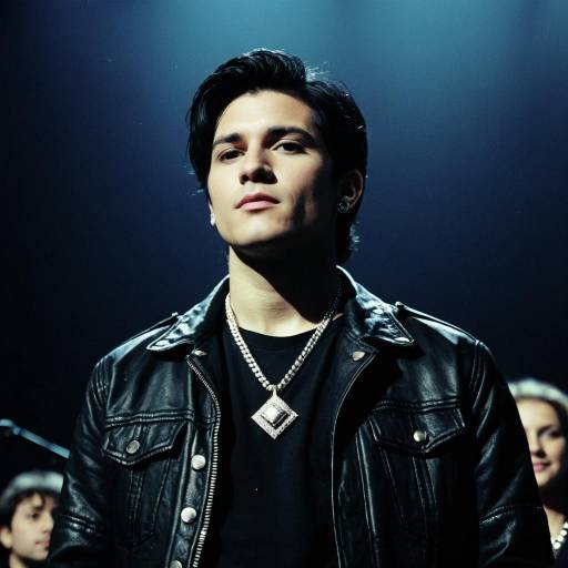 Confident young man in leather jacket