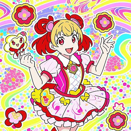 Illustration of Hanamichi ran, delicious party precure in the style of Shigetake (buroira)