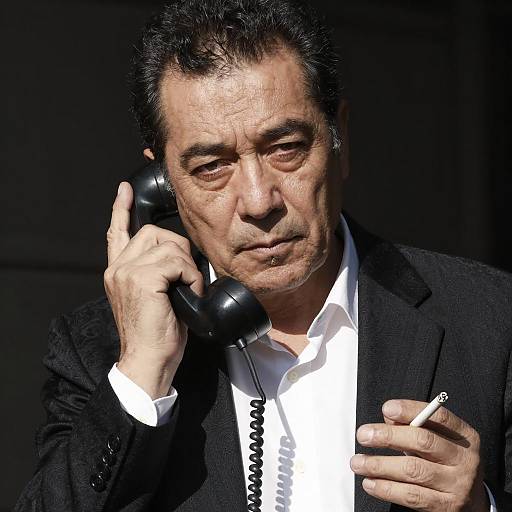 Dramatic Portrait of a Middle-Aged Man